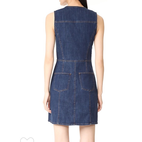 MADEWELL denim bottom front cutout dress - Picture 3 of 3